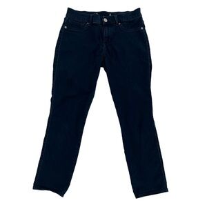 Express Blue Mid Rise Extremely Stretch Cropped Leggings Size 6 Women’s